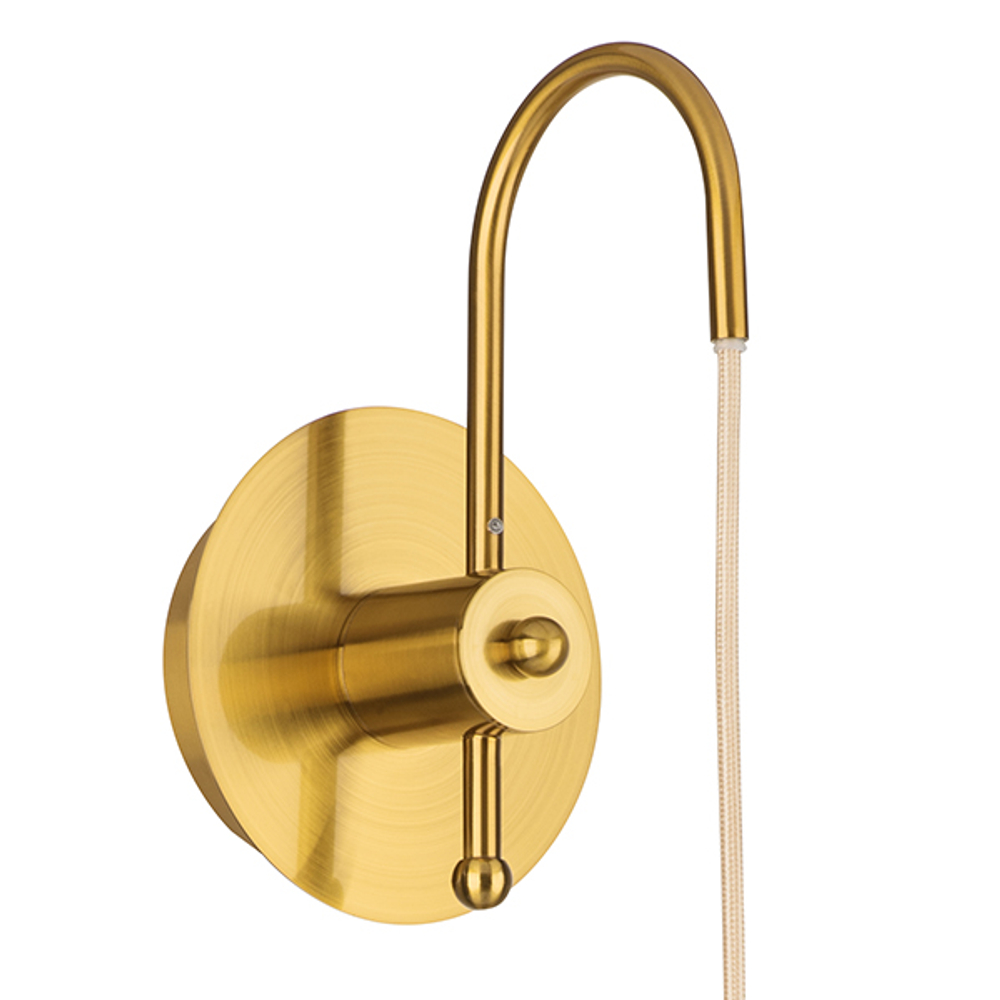 729611 Бра SFERICO 1х40W E27 ЛАТУНЬ/ПРОЗРАЧНЫЙ