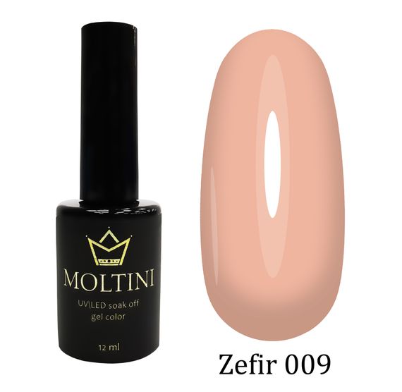 Гель-лак Moltini Zefir 009, 12 ml