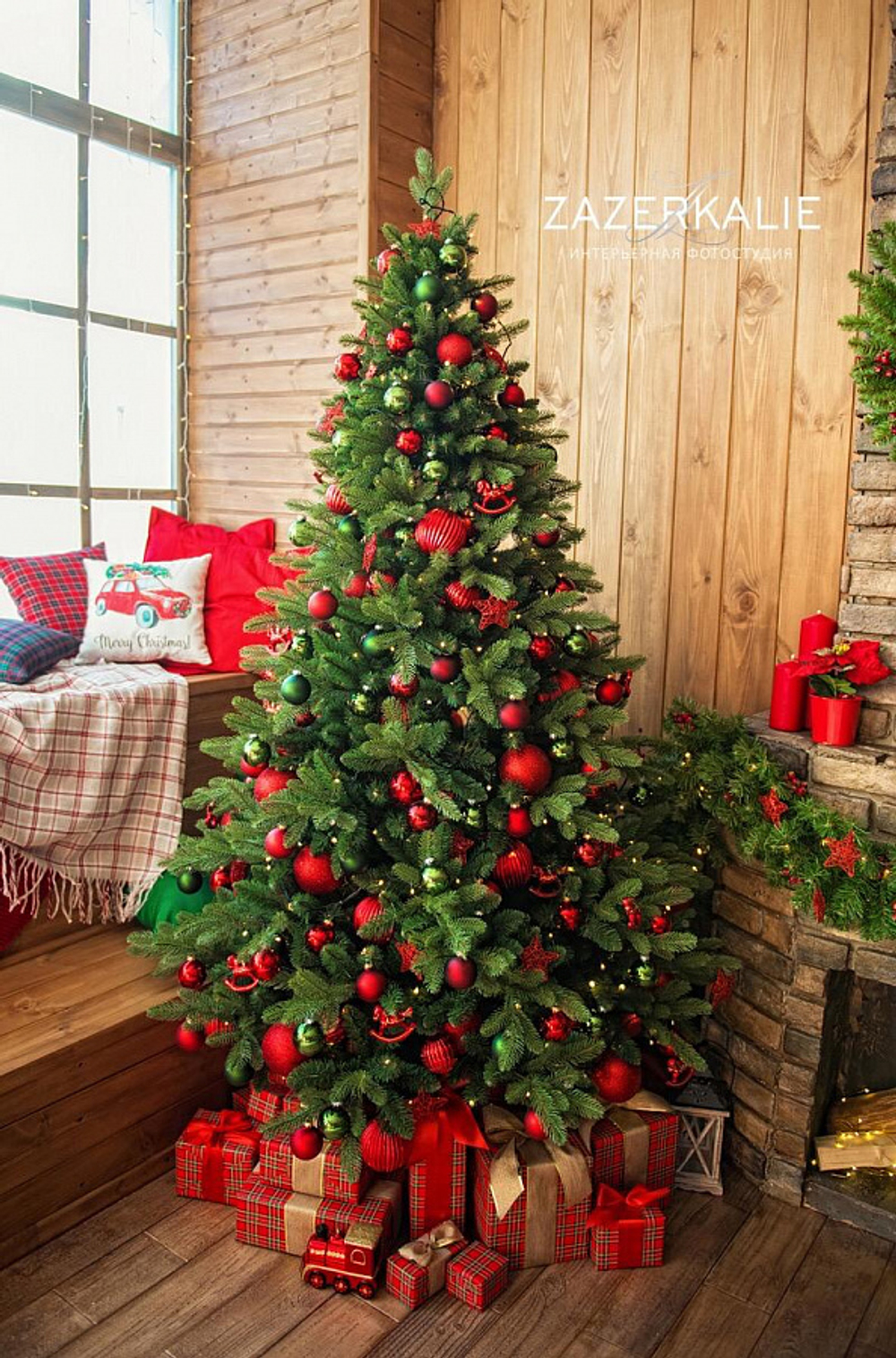 Искусственная елка Ленинградская 210 см, хвоя: литые ветки и пленка ПВХ