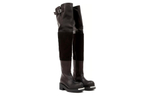MM6 Maison Margiela Panelled Buckled Leather Boots
