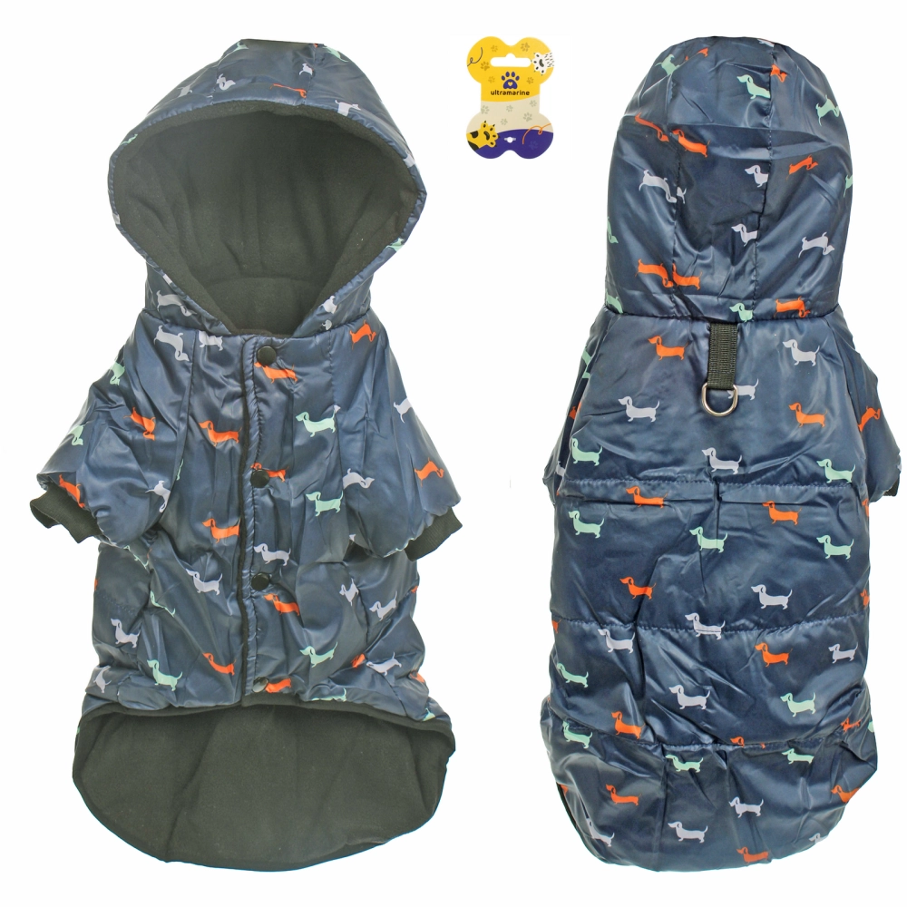 Куртка для собак мелких пород «NEHOLOD», на синтепоне, цвет чёрный, размер 2XL (54*42*36)