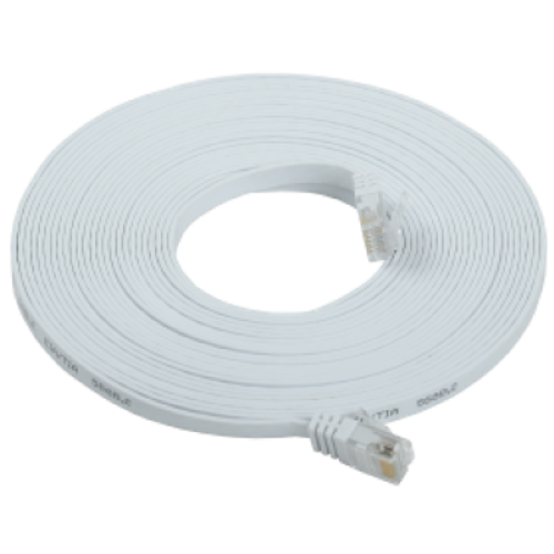 Патч-корд кабель UTP плоский 5 м кат,6 ITK белый