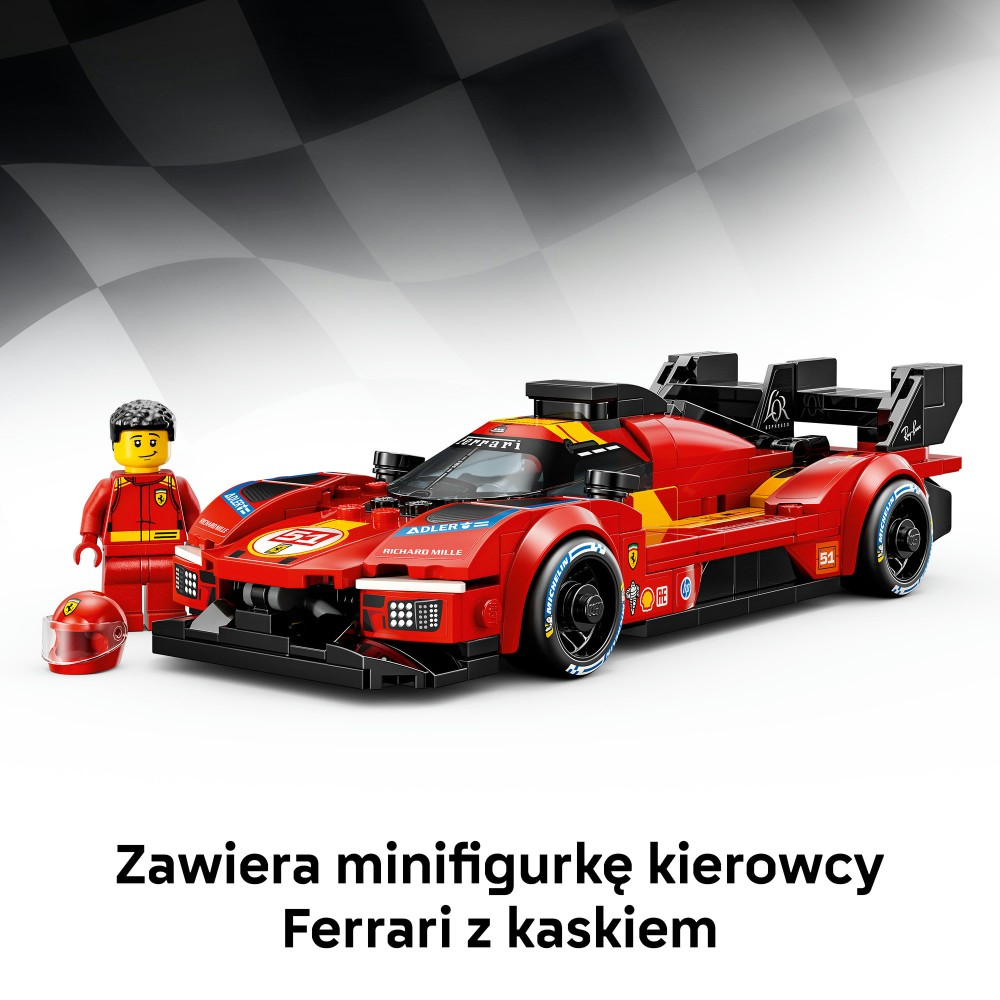 Конструктор LEGO Speed Champions 77261 Гиперкар Ferrari 499P — фото 6