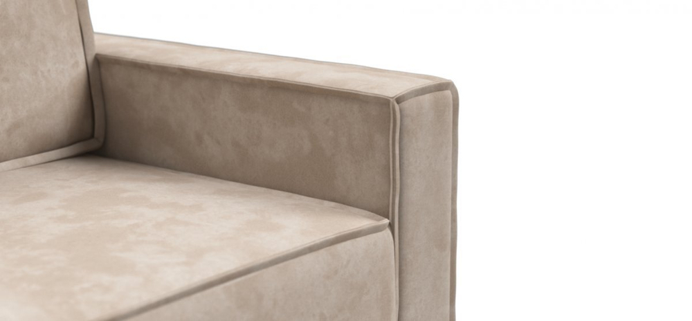 Диван Норд двухместный Велюр Алькантара пепел