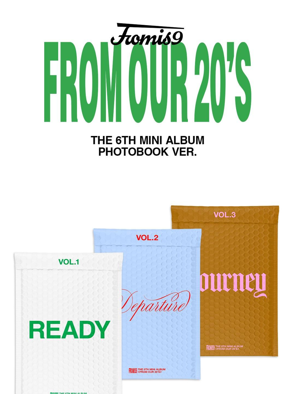 Альбом fromis_9 - FROM OUR 20's 6th Mini Album PHOTOBOOK 3 Version SET