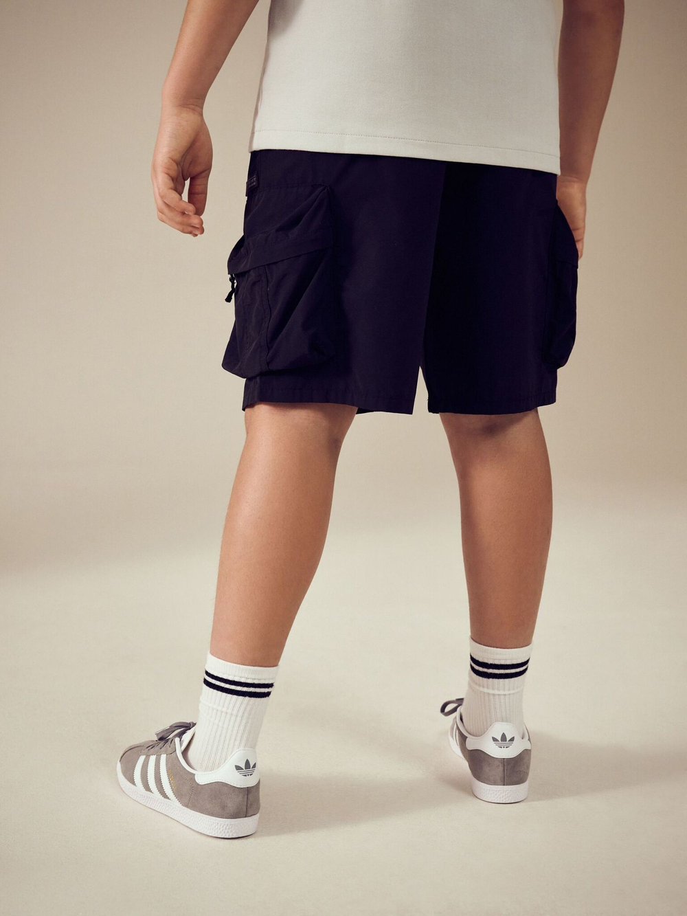 Шорты карго для мальчика Next AC6-421, Черный