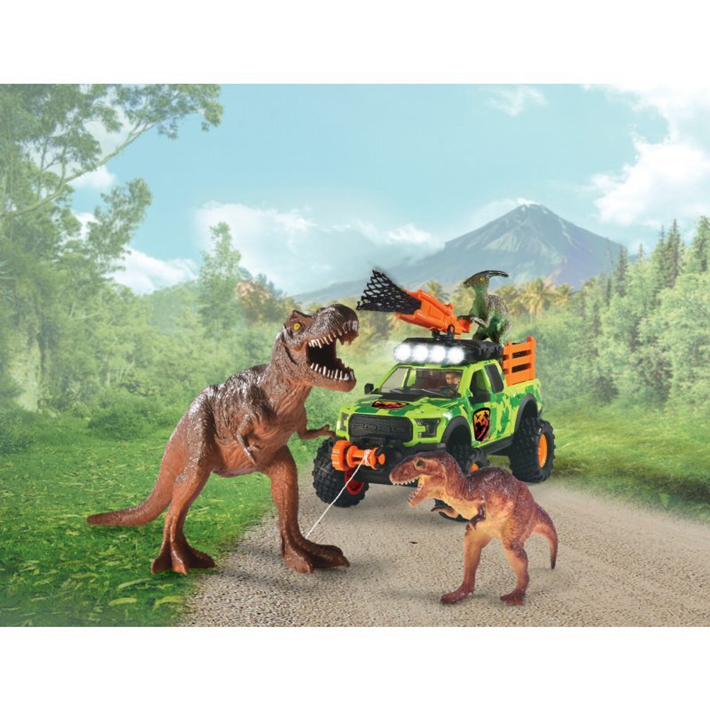 Dickie Playlife - Автомобиль для отслеживания динозавров, 25 см 3837026