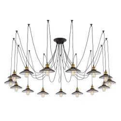 Citilux Эдисон CL451151 Люстра паук Венге Бронза