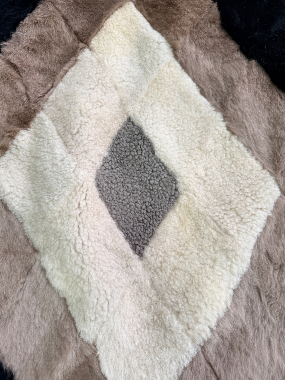 Покрывало меховое ковер из шкуры овчины