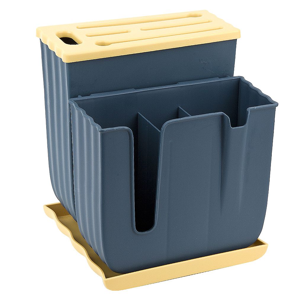 Подставка (сушилка) для ножей, столовых приборов и кухонных принадлежностей 16,5*15*19см. (3вида)