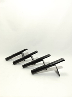 "Мебельные ножки стальные Штыки" Черные - 4 шт, 13 см