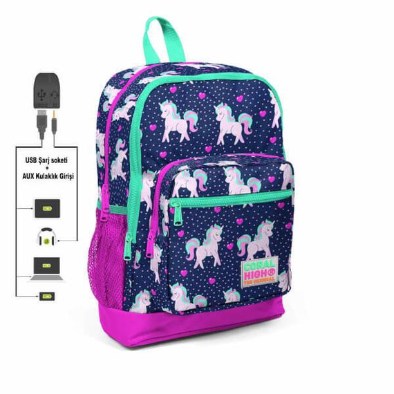 Çanta \ Сумка \ Bag CORAL HIGH SIRT ÇANTA(USB+AUX SOKETLİ) 23270