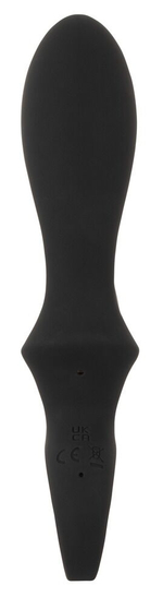 Черный вибратор-кролик с функцией расширения Inflatable Rabbit Vibrator - 18,3 см. (Цвет: черный)