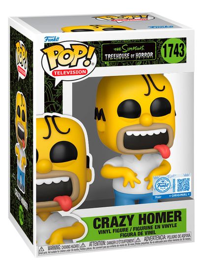 Фигурка Funko POP! TV Simpsons Treehouse Of Horror Crazy Homer SS (Exc) (1743) 87247 / Фигурка Фанко ПОП! по мотивам мультсериала "Симпсоны", Гомер Симпсон. Товар уцененный