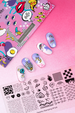 Swanky Stamping Пластина для стемпинга 126 губы