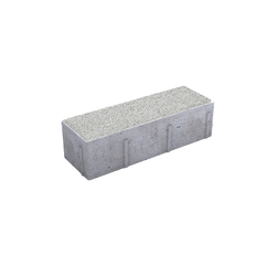 Тротуарная плитка ПРЯМОУГОЛЬНИК 300х100 мм - Гранит Белый