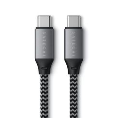 Кабель Satechi USB Type-C - USB Type-C 100W 2 м (ST-TCC2MM) серый космос