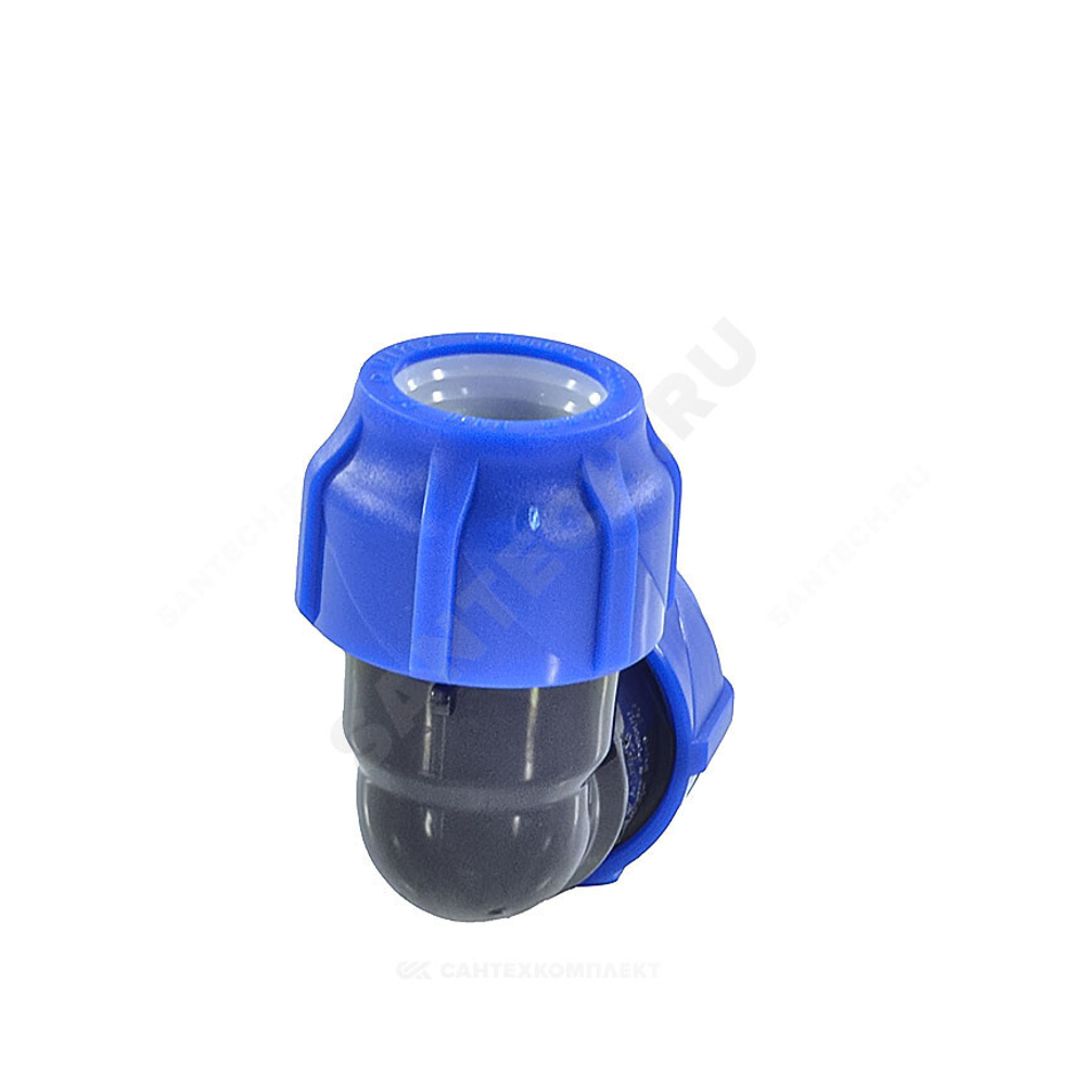 Отвод компрессионный ПЭ Дн 20х90гр Ру16 VALFEX 121001212020