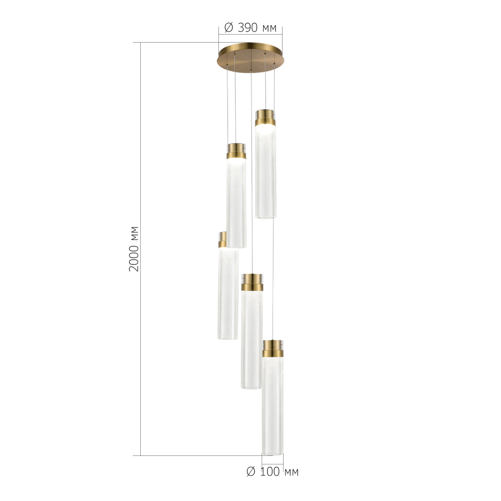 Светильник подвесной CHAMPAGNE LED 60W 4000K