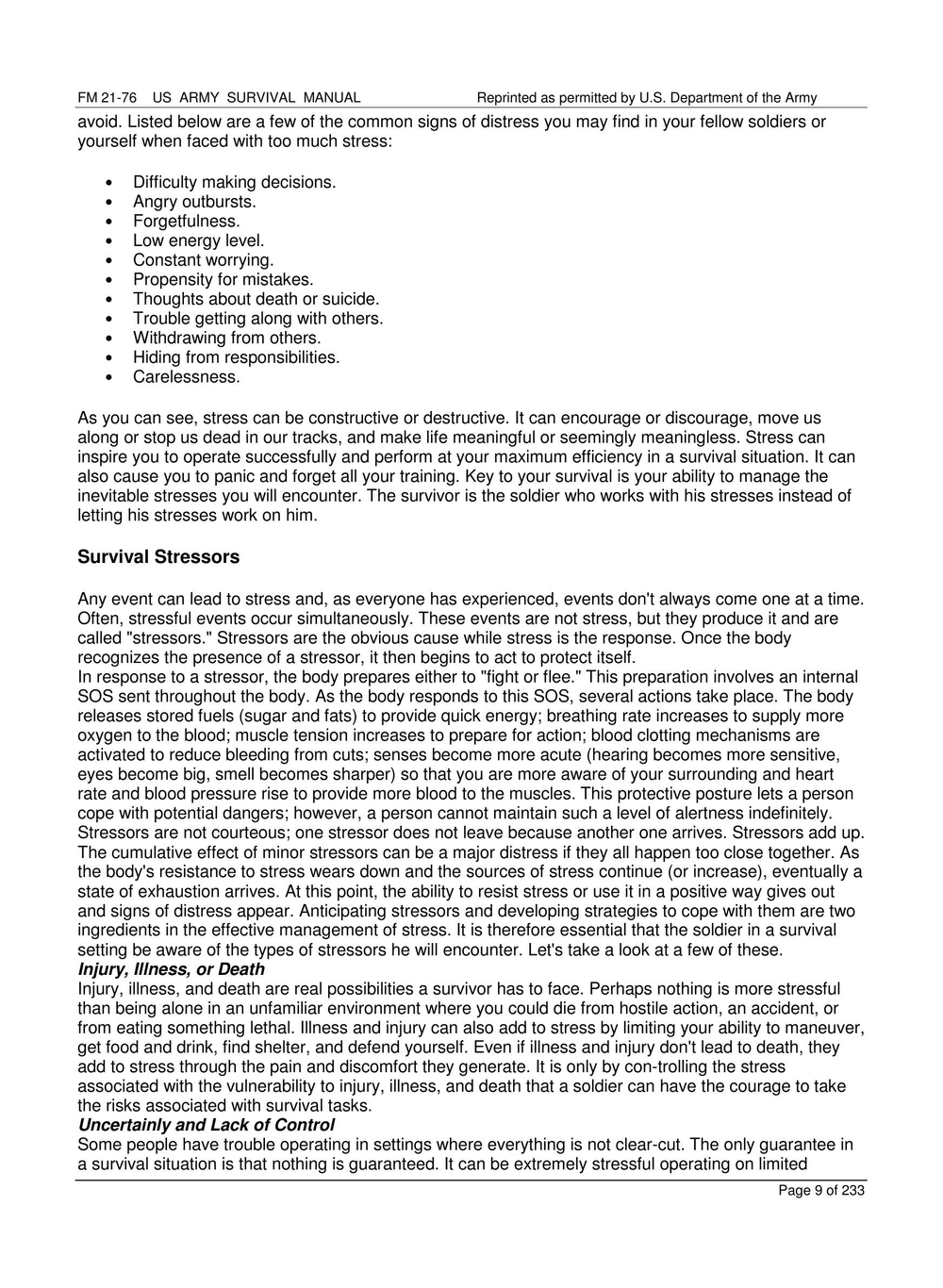 FM 21-76 Survival Manual | US-Army