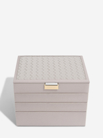 Органайзер для украшений и часов Stackers Classic Jewellery Box, 4 секции - Burgundy (Burgundy / бордовый / Burgundy / 600 / 700 / Органайзер-косметичка с крышкой)