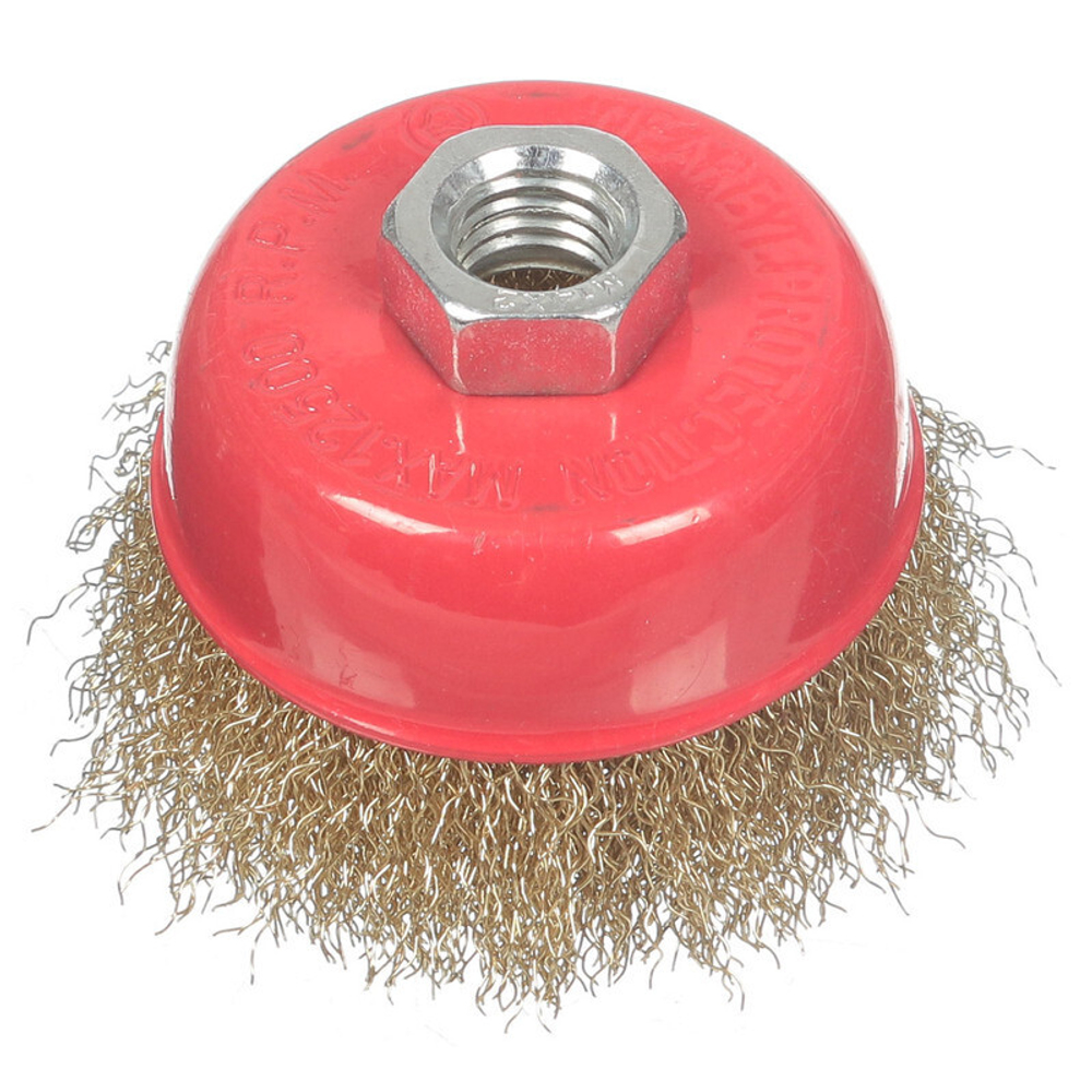 Щетка для УШМ Bartex, 75 мм, чашка, гайка М14, 99575, шт