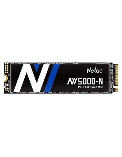 Ssd накопитель Netac SSD NV5000-N 500GB PCIe 4 x4 M.2 2280 NVMe 3D NAND, R/W up to 4800/2700MB/s, IOPS(R4K) 200K/440K, TBW 320TB, without heat sink, 5y wty