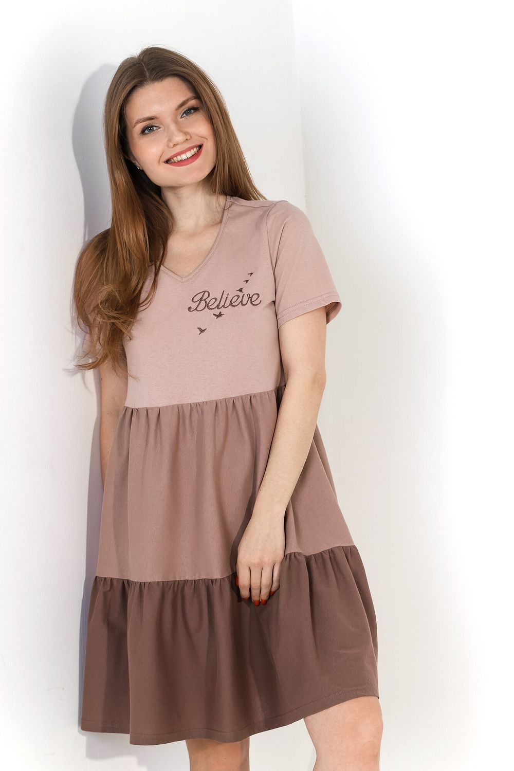 Платье Эксклюзив Виотекс БЕЖЕВЫЙ