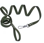 Поводок для собак крупных пород «Мой Бро», цвет хаки, ширина 2,5см, длина 5 метров (ручка-петля) (лейбл)✦