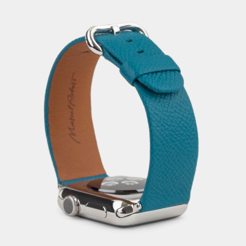 Ремешок для Apple Watch 40/41/42 mm из кожи теленка, морского цвета