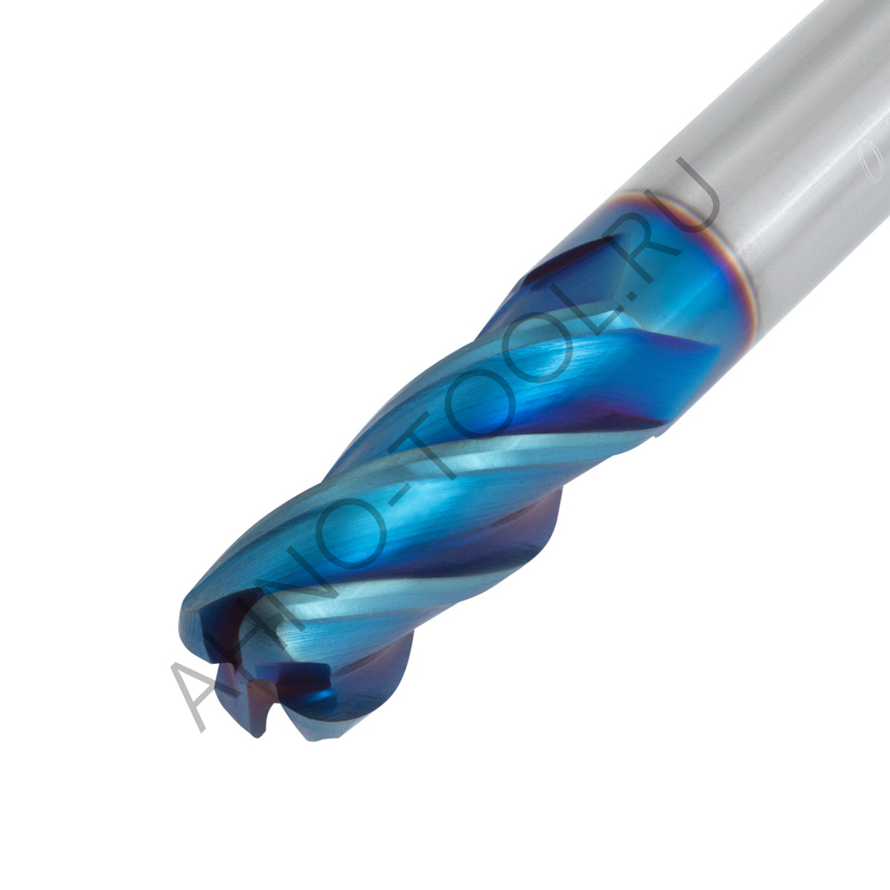 Фреза твердосплавная радиусная  10мм (L=75, l=25, хв=10) Z4 35° по закаленной стали BRHM-4R-D10.0R2.