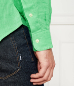 Льняная рубашка POLO RALPH LAUREN - зеленый(710829443)