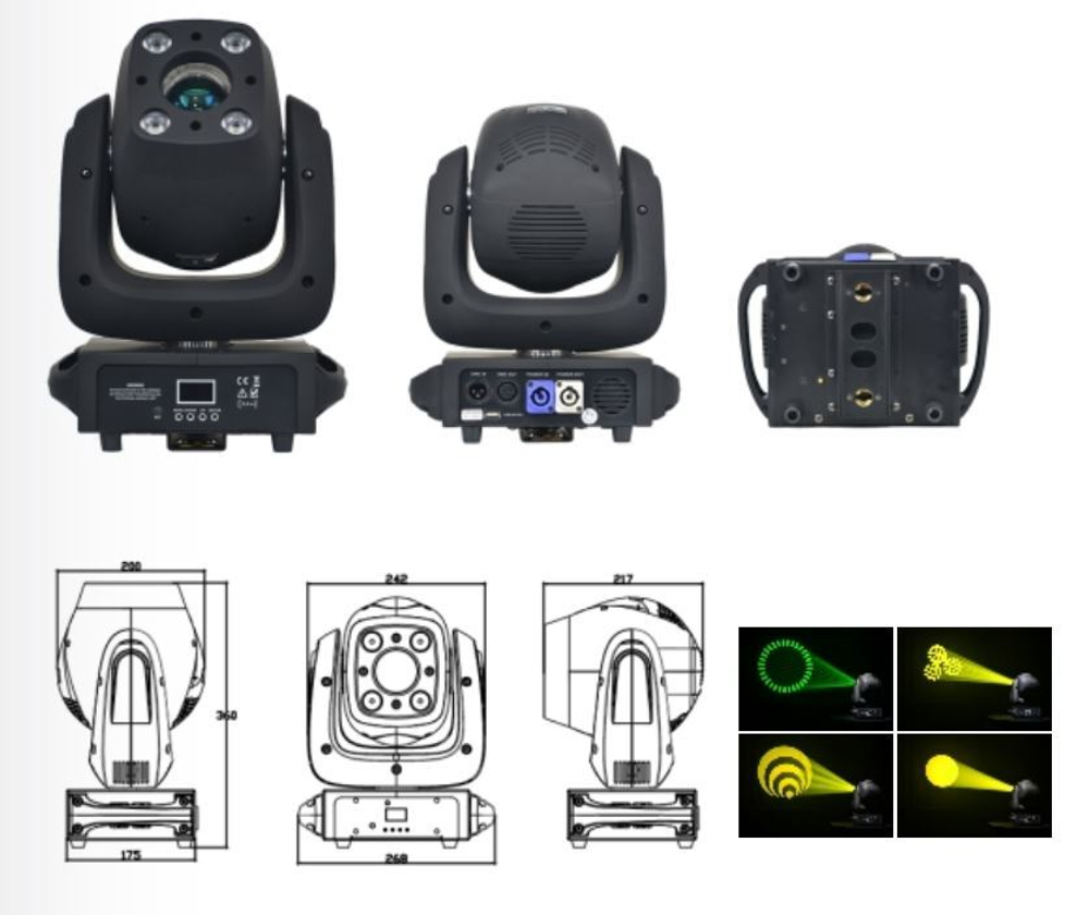 C3 100W LED Spot+4*10W Wash