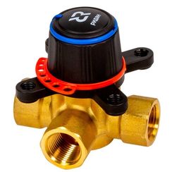 Клапан регулирующий поворотный РИДАН HRB-3R PN10 DN20 KVS4.0 Tmax 110C Rp3/4 CW617N 3х-ходовой