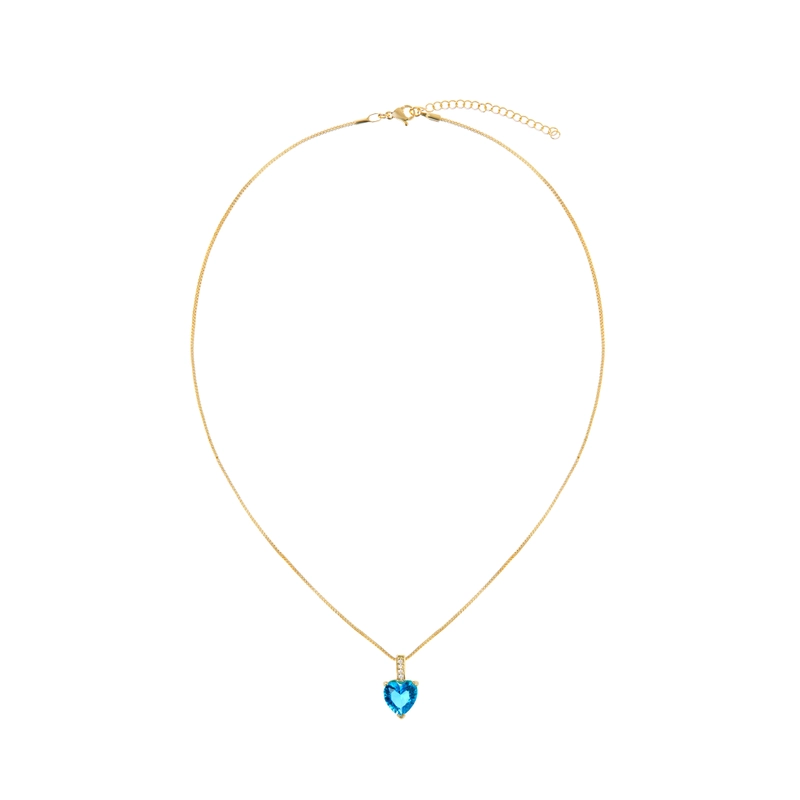 Колье Ледяное Сердце – Синее