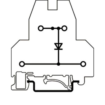MBKKB 2,5-DIO/O-U - Миниатюрная проходная клемма 2800567