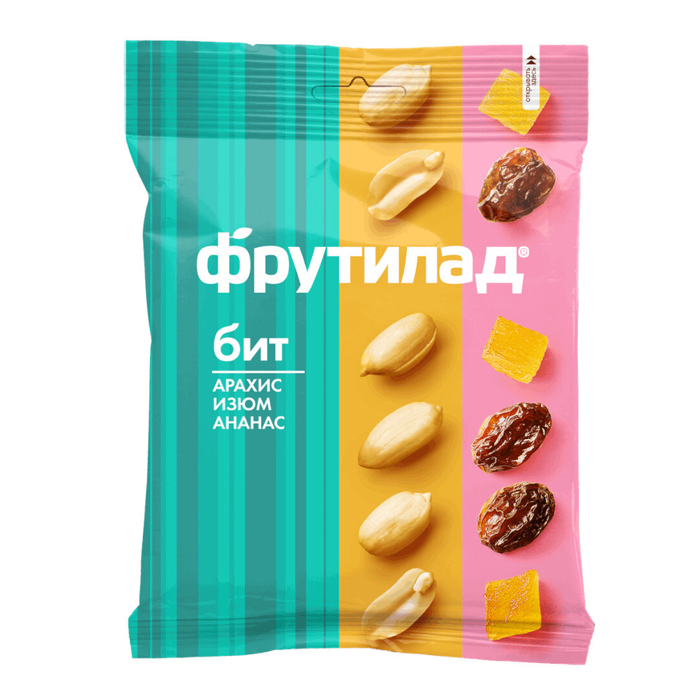 Смесь фруктовая арахис, изюм, ананас Бит 55г