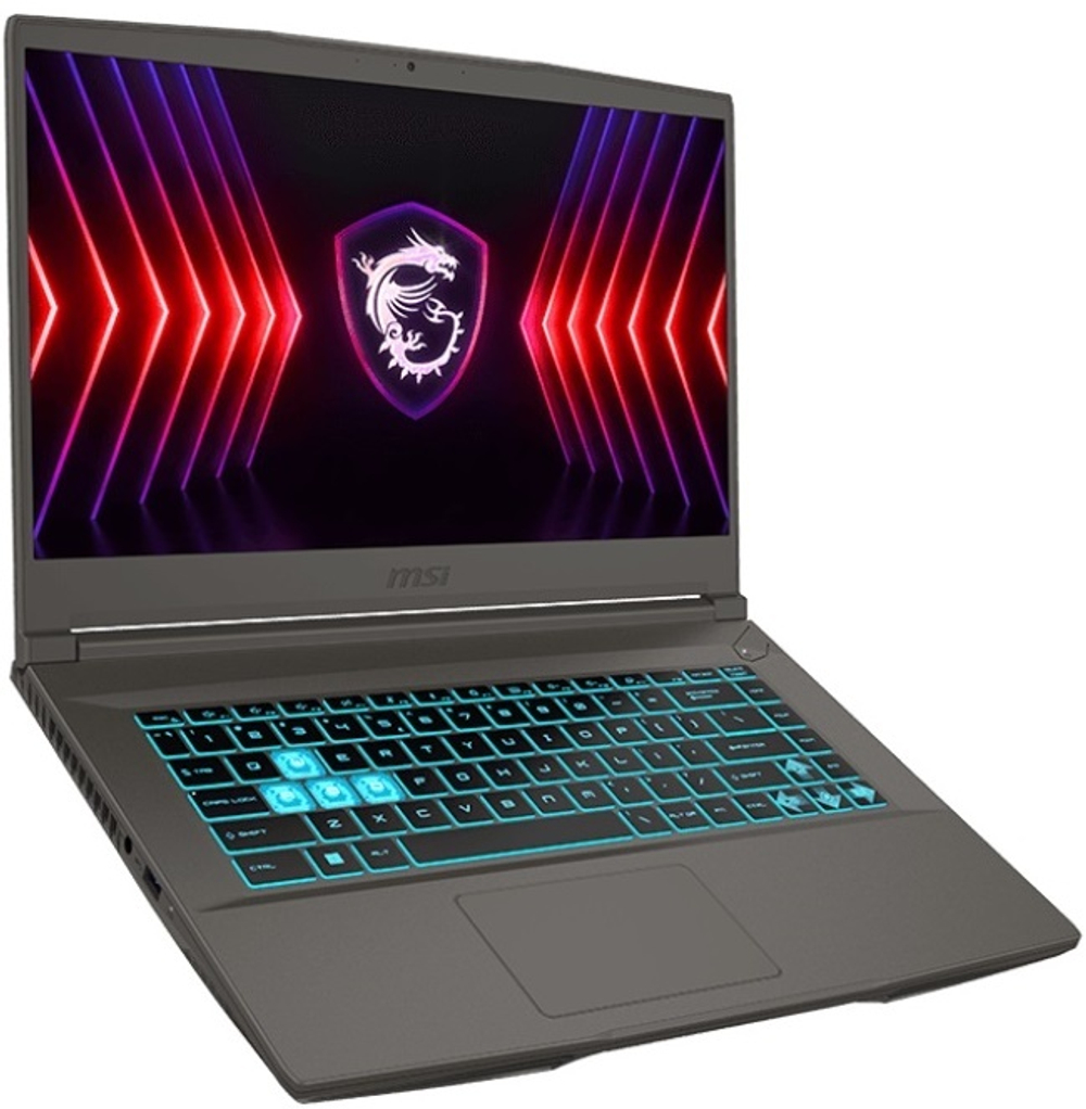Ноутбук  MSI Thin 15 B12UC-1628XRU 15.6 ", Core i7, 16 Гб RAM, 512 Гб SSD, GeForce RTX 3050, Серый