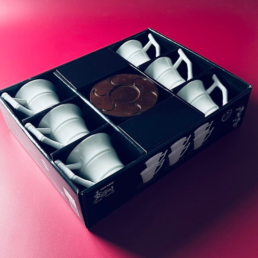 Lenardi 235-082 Чайный набор 12пр.220мл TROPICAL в под.уп.(х8)Фарфор