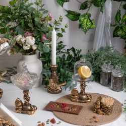 Сахарница стеклянная с крышкой Зарничка Свитти Бронза