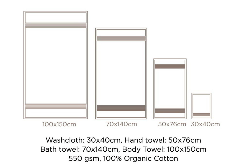 Полотенце 40х30 Hamam Galata Organic терракотовое Турция схема