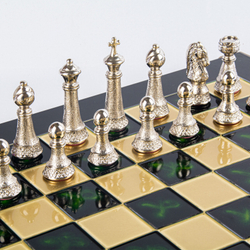 nan CLASSIC METAL CHESSШахматы классические Manopoulos Золотой / Серебряный