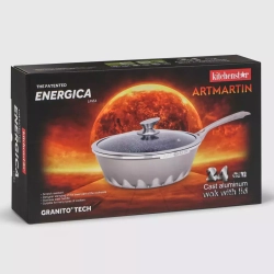 Вок с крышкой 24см Kitchen Star Artmartin