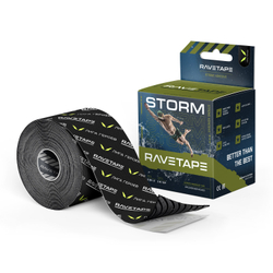 Кинезиотейп RaveTape STORM 5×5 — HERO LEAGUE ON BLACK
