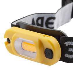 Фонарь налобный светодиодный ЭРА Рабочие Практик GA-801 аккумуляторный яркий мощный 4 режима жёлто-черный | Налобные фонари