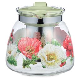 ЗАВАРОЧНЫЙ ЧАЙНИК AGNESS С ФИЛЬТРОМ "МАКИ" 900 МЛ.