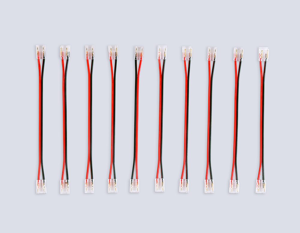 GS7895 Соединитель гибкий двухсторонний COB 12/24V для лент 8/10mm (2 конт.) (10шт)