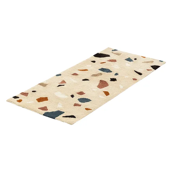 Ковер из хлопка terrazzo poetry из коллекции ethnic, 70х160 см