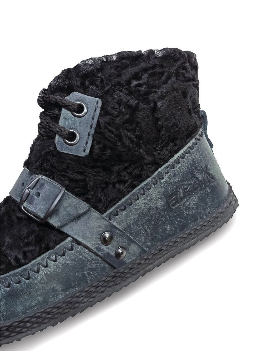 Сапожки из натурального каракуля "In Black"