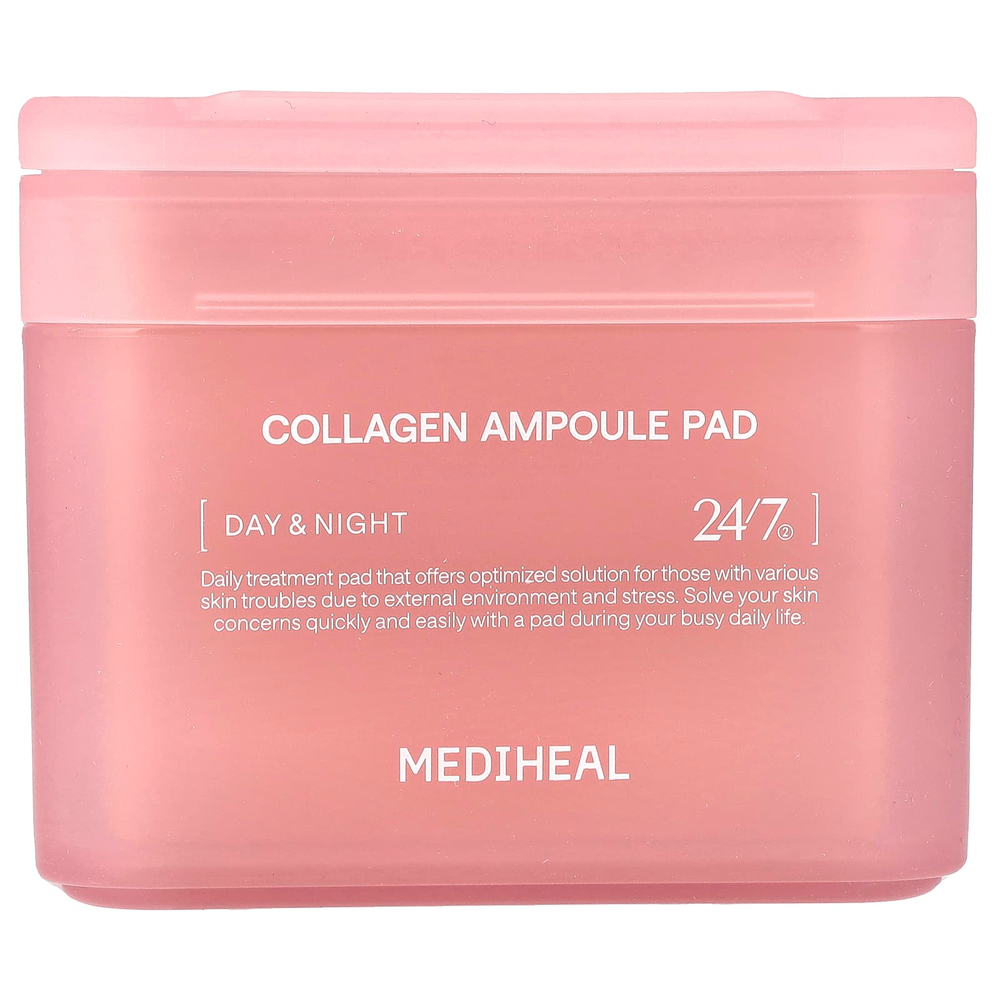 MEDIHEAL, Collagen Ampoule Pad, 100 шт., 170 мл (5,74 жидк. унц.)